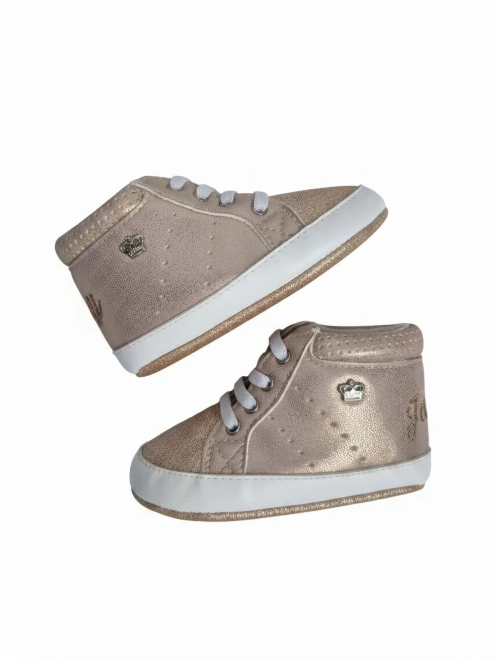 Baby Walker Metallic Rose High-Top Sneakers
